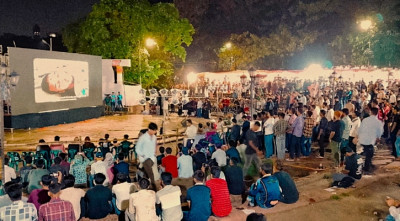 রবীন্দ্র সরোবরে ‘ইউ ফেইলড টু কিল আবরার ফাহাদ’ ডকুমেন্টারি প্রদর্শনী